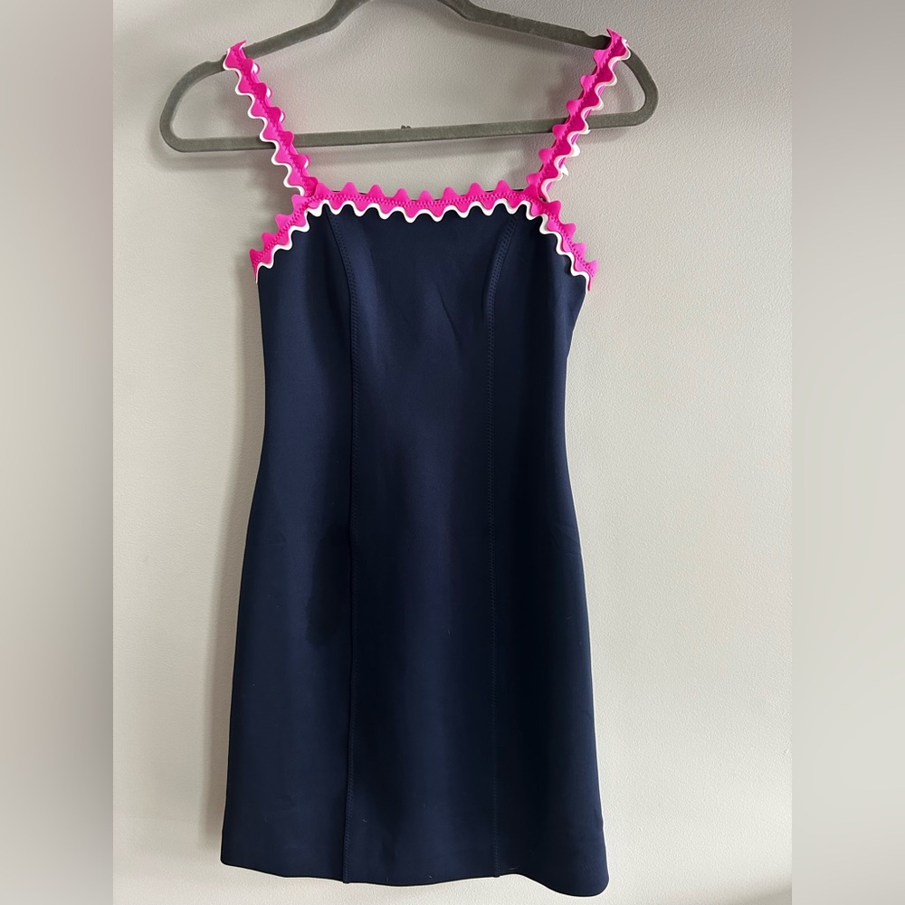 Lilly Pulitzer Shellbee True Navy Dress Summer Resort